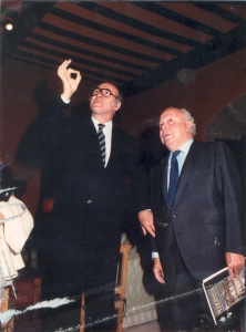 Enrique Gran with Jesús de Polanco.
