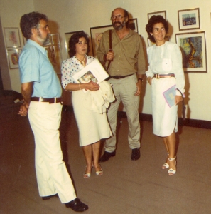 Enrique Gran con Paloma O'Shea, Angel Medina y Carmen Carrión.