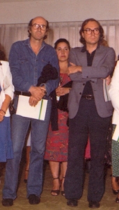 Enrique Gran y el crítico de arte y exdirector del Prado, Franscisco Calvo Serraller.