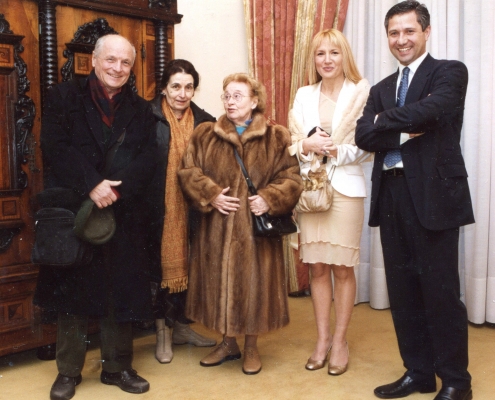 Antonio López, María Moreno, Emilia R. Campuzano, Begoña Merino y Juan Muñiz. Obra Social Caja Cantabria Santander, 2005 Fot. J.M. del Campo